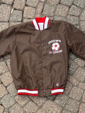 Vintage Brown University Ivy League Soccer Champs on Champion Tag Sz L Like New